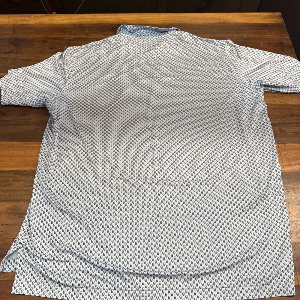 Peter Millar Summer Comfort Men's Short Sleeve Polo Shirt 2XL Skull Print - Picture 6 of 6